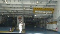 In de veerboot