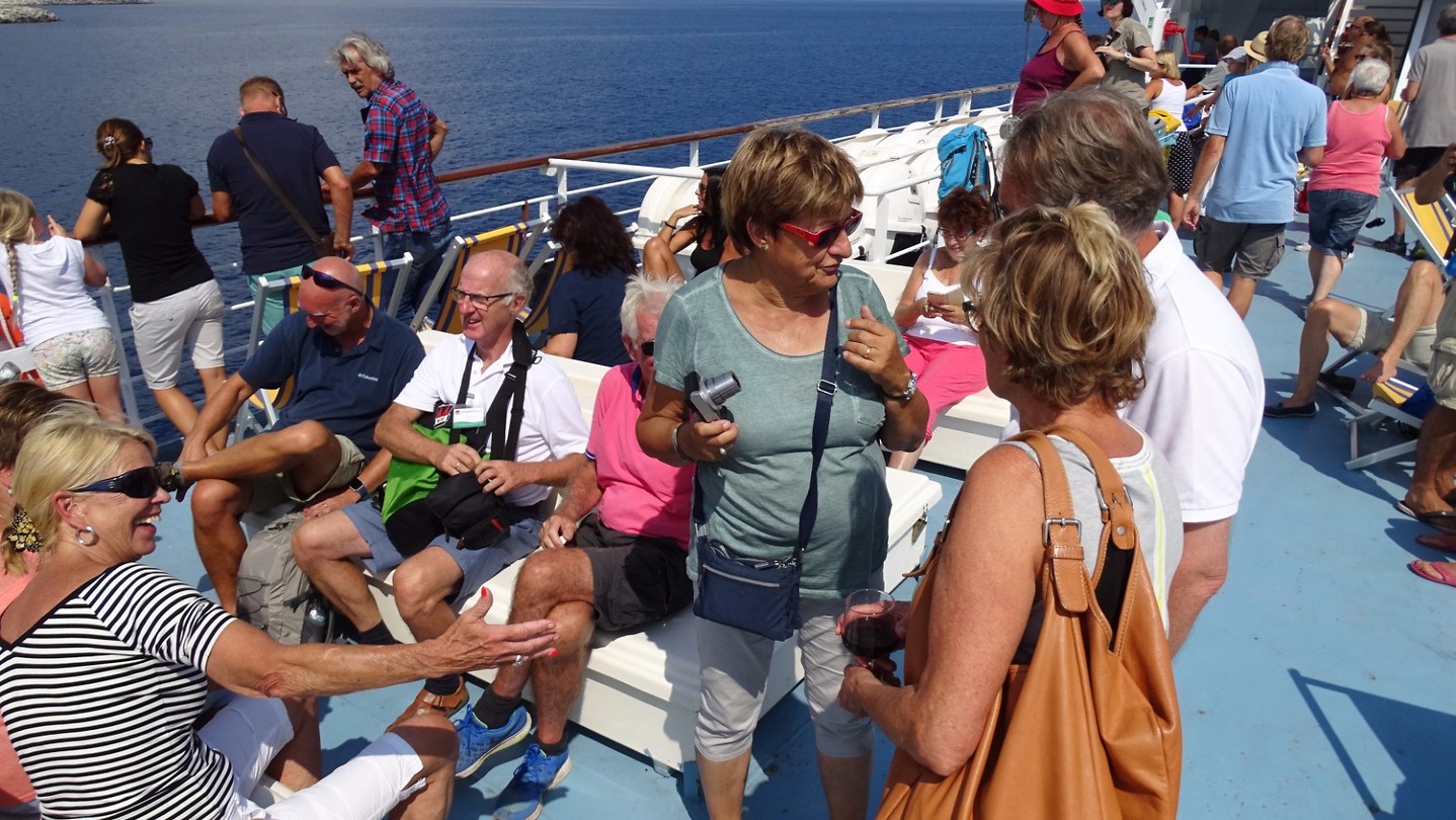 Op de veerboot