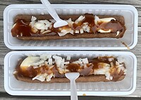 Traditie: bij aankomst in Nederland een frikandel speciaal!