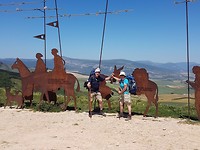 Alto del Perron, na flinke beklimming na Pamplona