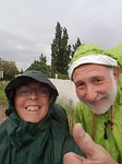 Voor de eerste keer onze start in de regen, na donder en bliksem