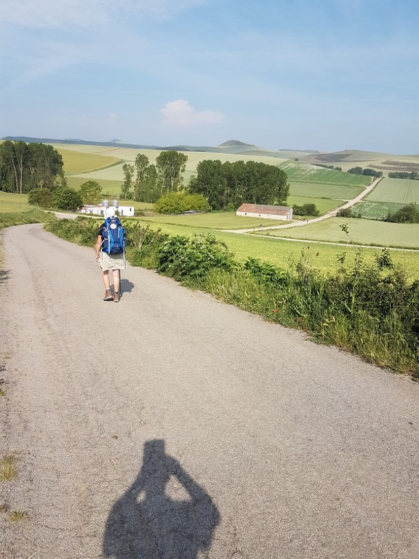 Dalen en klimmen na Grañón