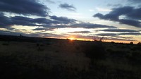 Zonsopkomst boven La Virgen del Camino
