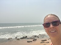 Relaxen in Accra na het aanvragen van een resident permit.