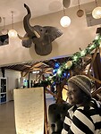 Het hotel in kerstsfeer.