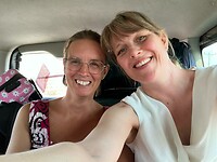 Onderweg.
