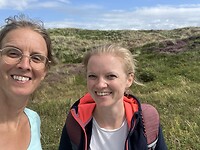 Onderweg naar Texel met Eline.