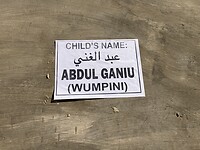 De naam is bekend. Mijn Dagbani naam is ook Wumpini