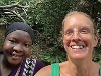 Met Zuleiha onderweg naar de waterval
