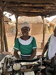 Rukaya bij haar training