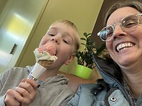 IJsje eten met Vigo