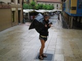 Oviedo por la mañana, despues la lluvia
