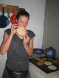 Mijn geslaagde tortilla, ik heb het onder de knie