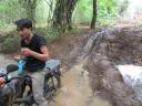 Motorbike ride through the jungle
