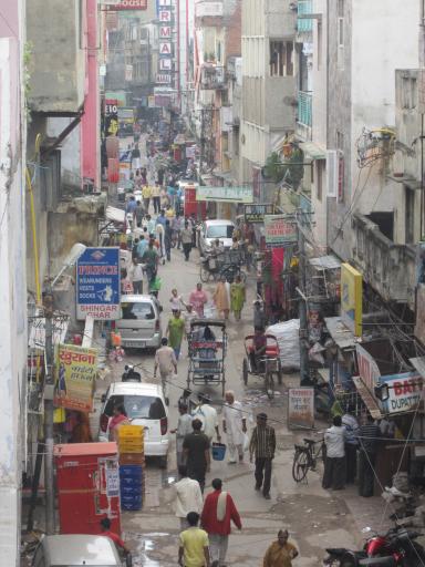 Typical street in New Delhi