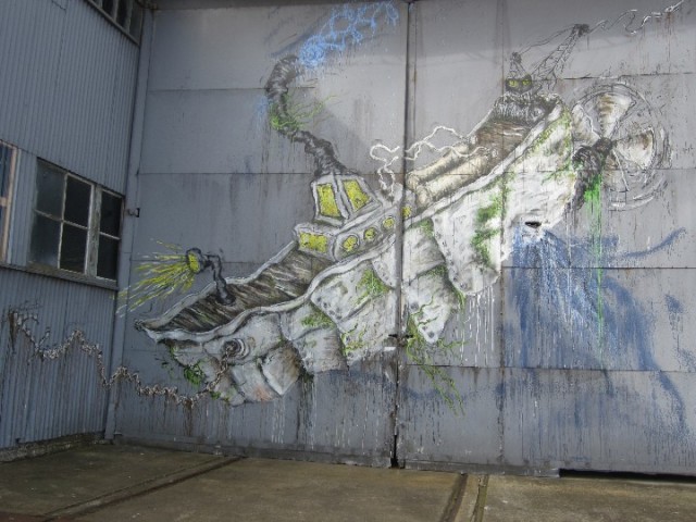 There was an art exhibition on cockatoo island