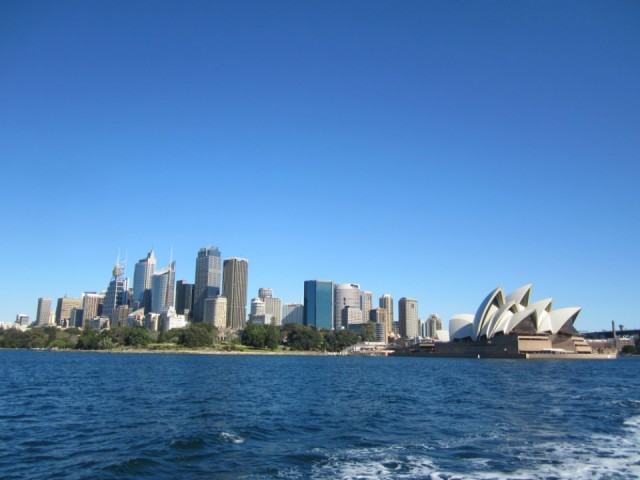 On the ferry to Manly