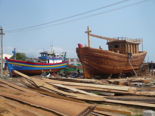 Een boot in de maak