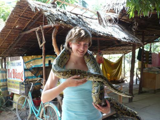 Lieke met een python