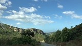 Uitzicht op een kloof bij Oamaru