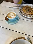 Heerlijke cappuccino met prachtige melkcreatie