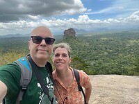 Uitzicht op de Lion rock (Sigiriya)