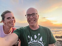 Prachtige zonsondergang Galle