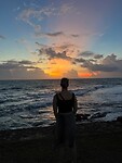 Zonsondergang vanaf fort Galle