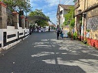 Stille straten in Galle