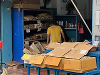 Winkel met gedroogde vis in Colombo