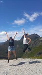 Jump with Laura at Cradle Mountain