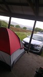 Camping when it rains..