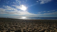 Morning coffee at the beach..