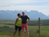 Op de prairie aan de voet van de Rocky Mountains