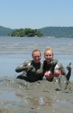 Taking a mud bath
