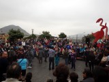Music and dancing on the streets in Lima
