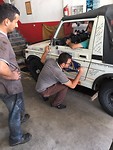 Extra spreuk op de auto van de Teacher
