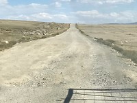 De wegen in Mongolie