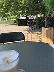 Ha! Pauze met een lekkere latte