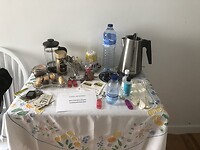 Welkomsttafeltje bij Elizabeth