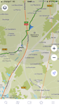 De trein scheurt over mijn fietsroute