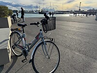 Met mijn fietsje bij de haven