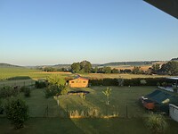 Uitzicht vanuit mijn huisje