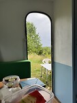 Het zicht vanuit mijn caravan