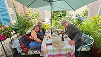 Lunchen met Joyce en Hubert