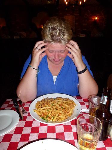 Veel te veel eten bij Mama Mia's