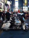 Politiemotoren op Times Square