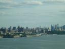 Skyline Manhattan vanaf George Washington brug