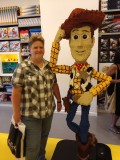 Met Woody uit Toy Story