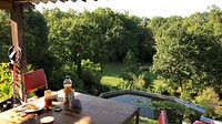 Uitzicht op de vijver